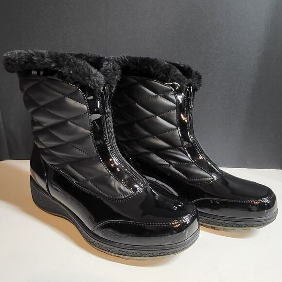 Aquatherm Santana Canada Black Winter Snow Boots - Picture 1 of 11
